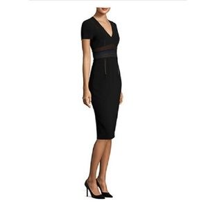Diane von Furstenberg v-neck dress (blk, size 10)